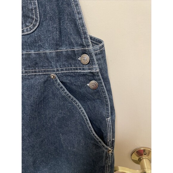 Vtg Winnie The Pooh Denim Overalls Bibs Women Size Large Disney Embroidered 90s - Picture 3 of 11